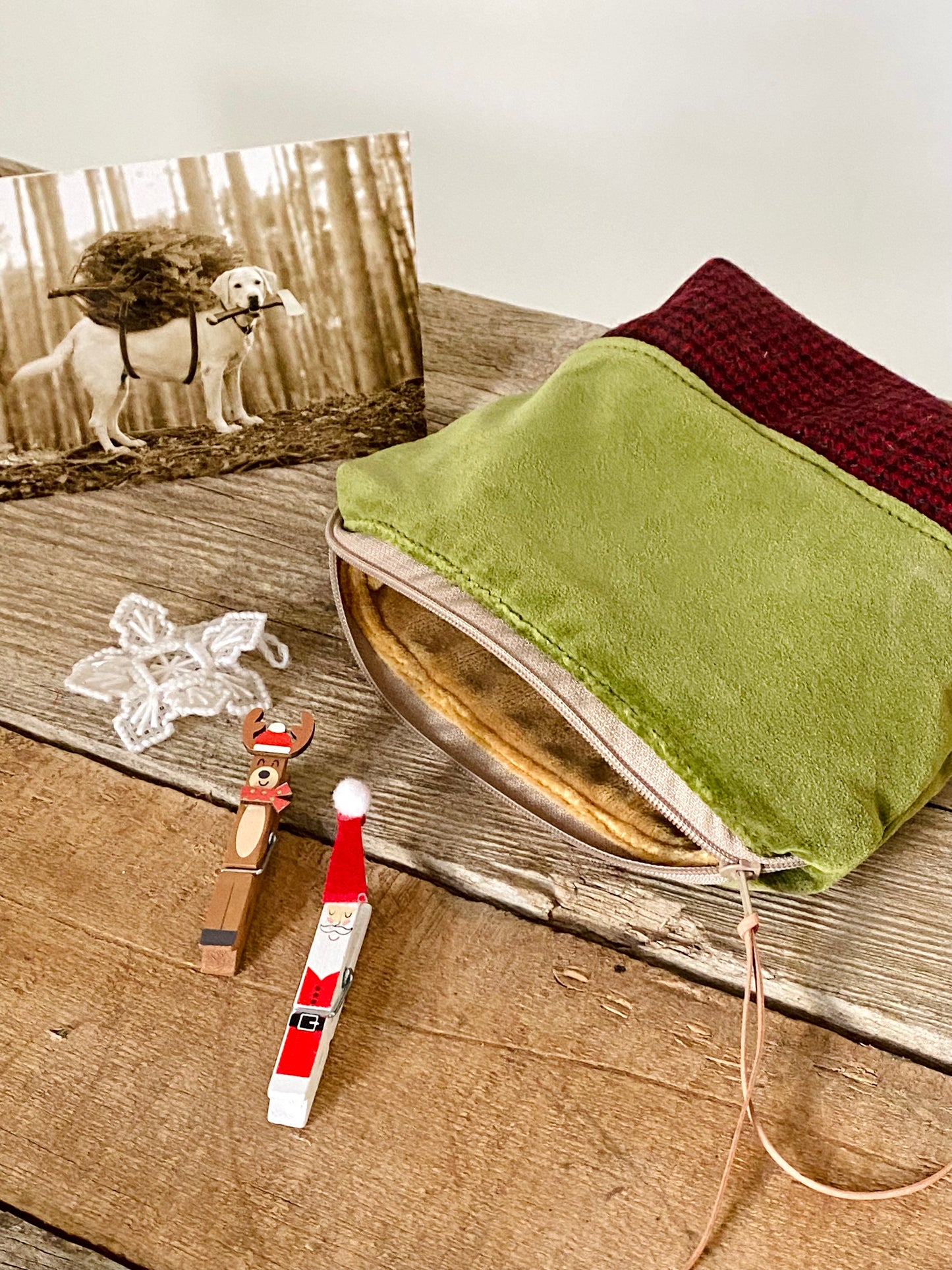 Cositas Bag Green Velvet